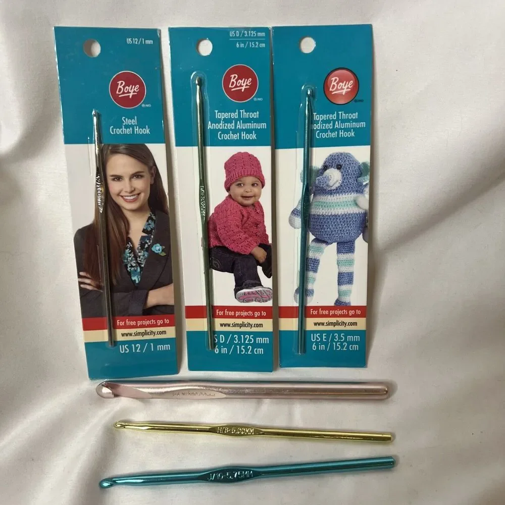 Boye & Susan Bates Crochet Hooks‎ Lot Of 6 Various Sizes